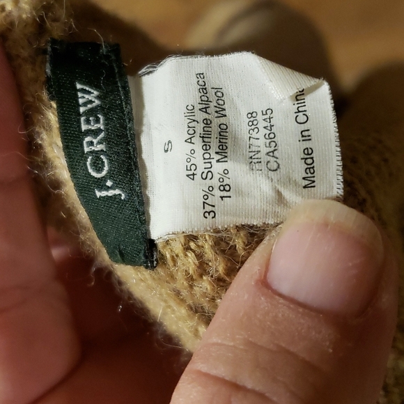 J crew tan alpaca blend short sleeve sweater - Picture 5 of 5